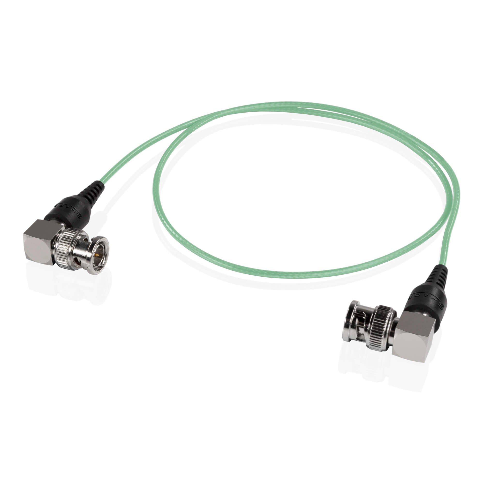 SHAPE Skinny 90-Degree BNC Cable 24 inches Green