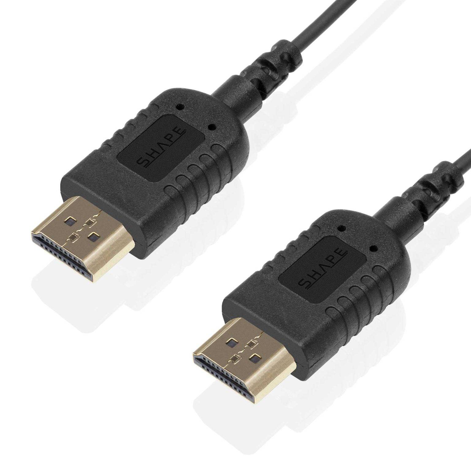 SHAPE Skinny HDMI to HDMI 8K Ultra High-Speed Cable 18 inches product view 3