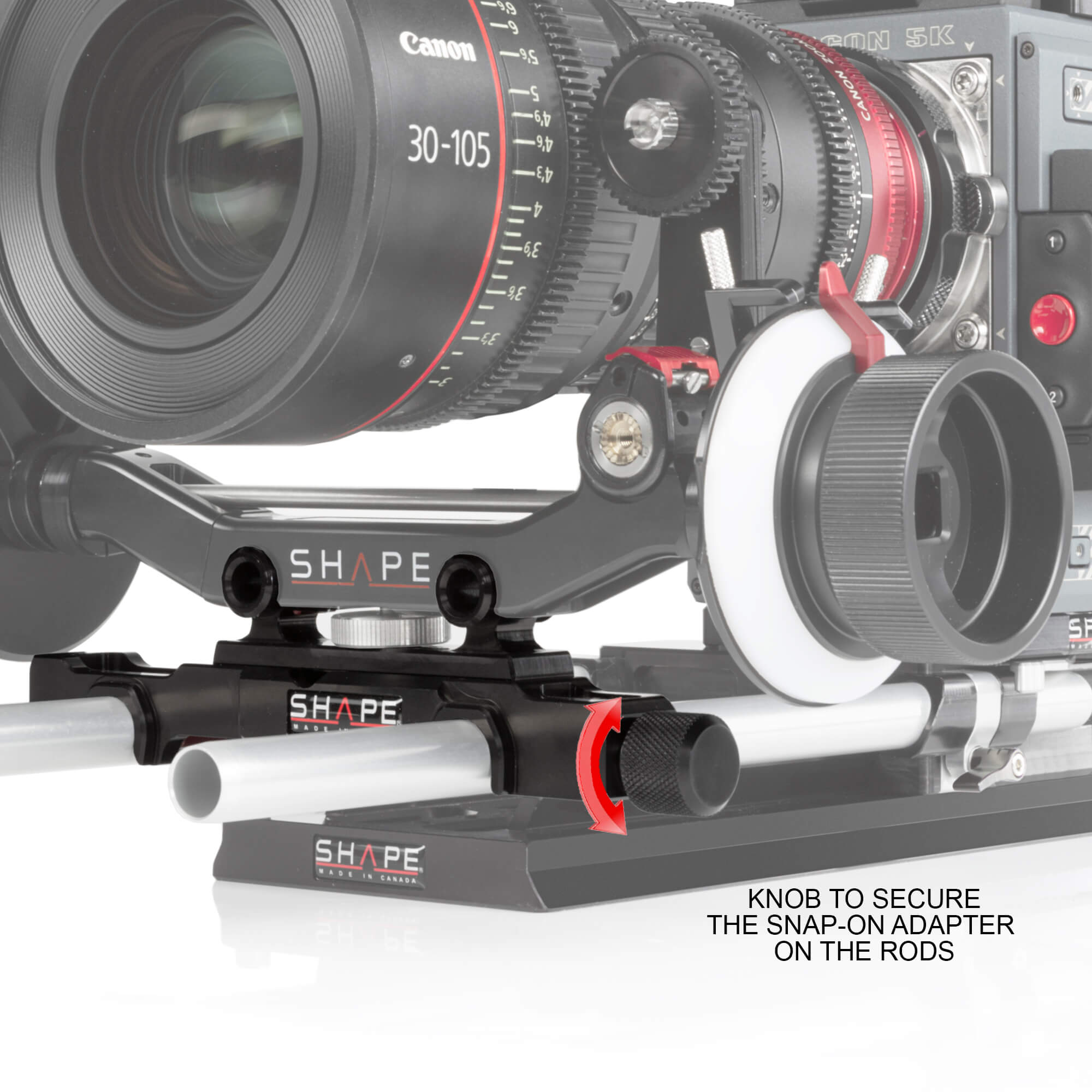 SHAPE Snap-On Adapter for 15 mm LW Rods to 15 mm Studio Rods product view 5