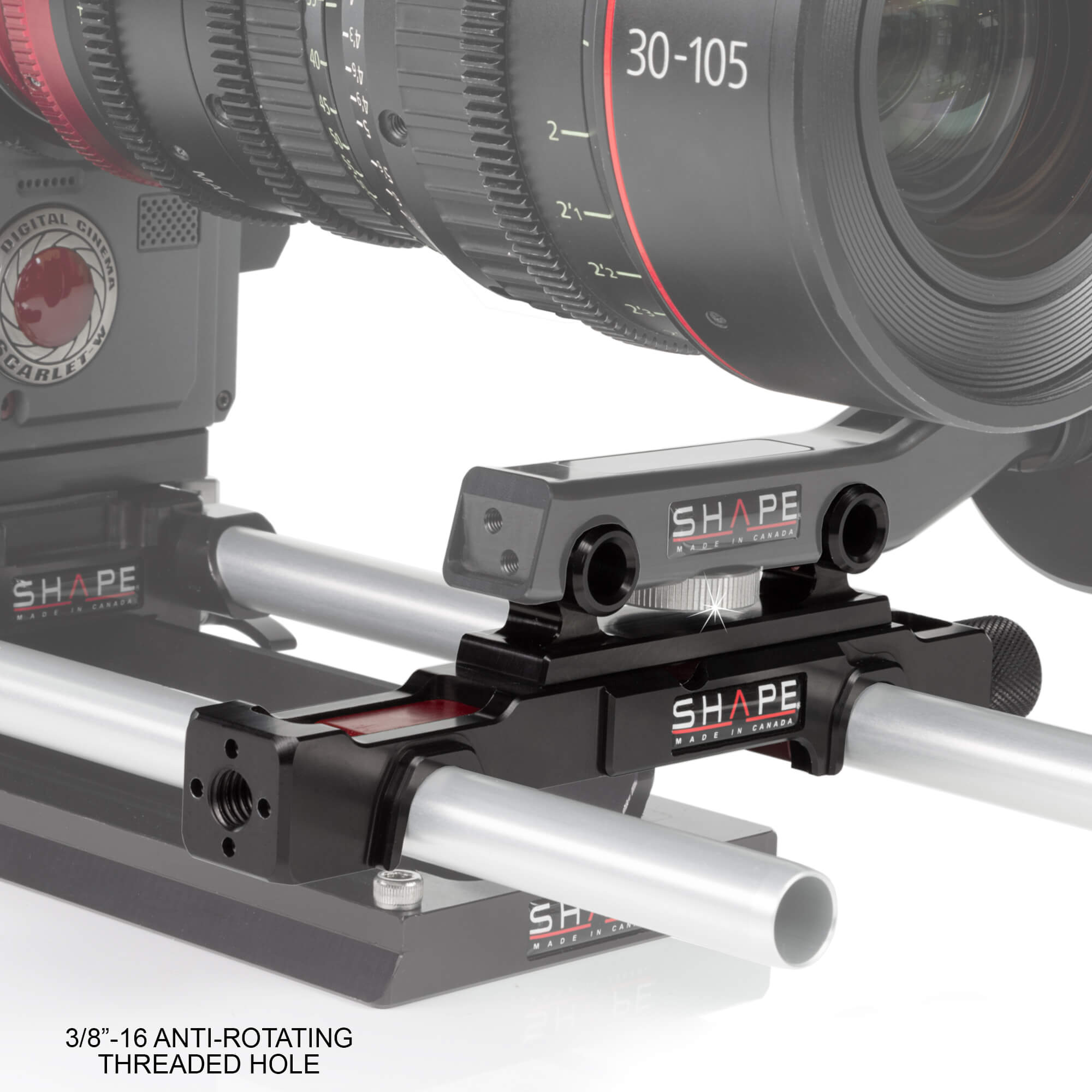 SHAPE Snap-On Adapter for 15 mm LW Rods to 15 mm Studio Rods product view 3
