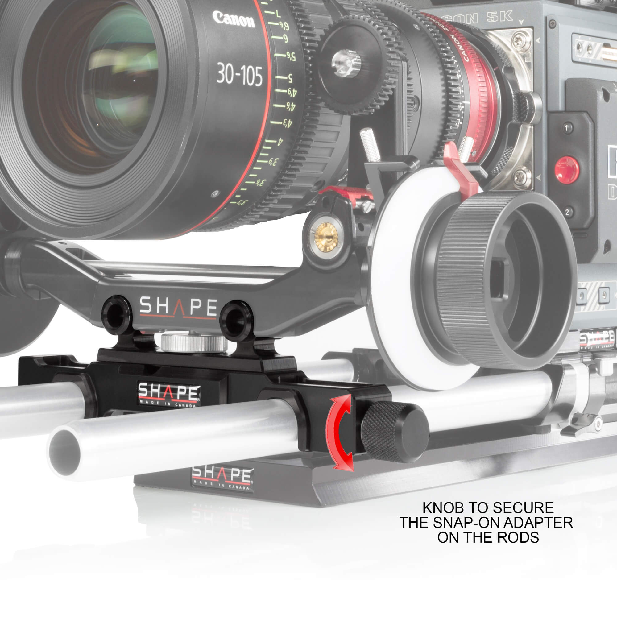 SHAPE Snap-On Adapter for 15 mm LW Rods to 19 mm Studio Rods product view 4