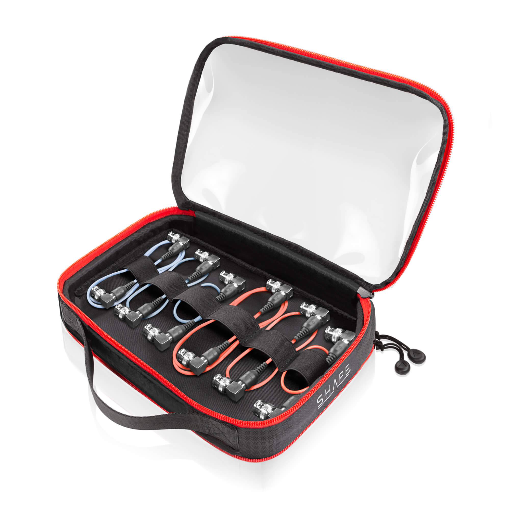 SHAPE Two-Sided Organizer Cable Pouch with BNC Skinny Cables Kit