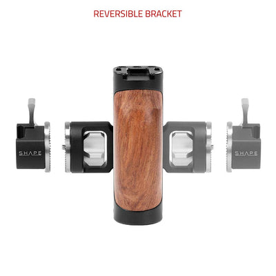 SHAPE Universal Wooden Pivoting Side Handgrip NATO Clamp with ARRI Rosette product view 3