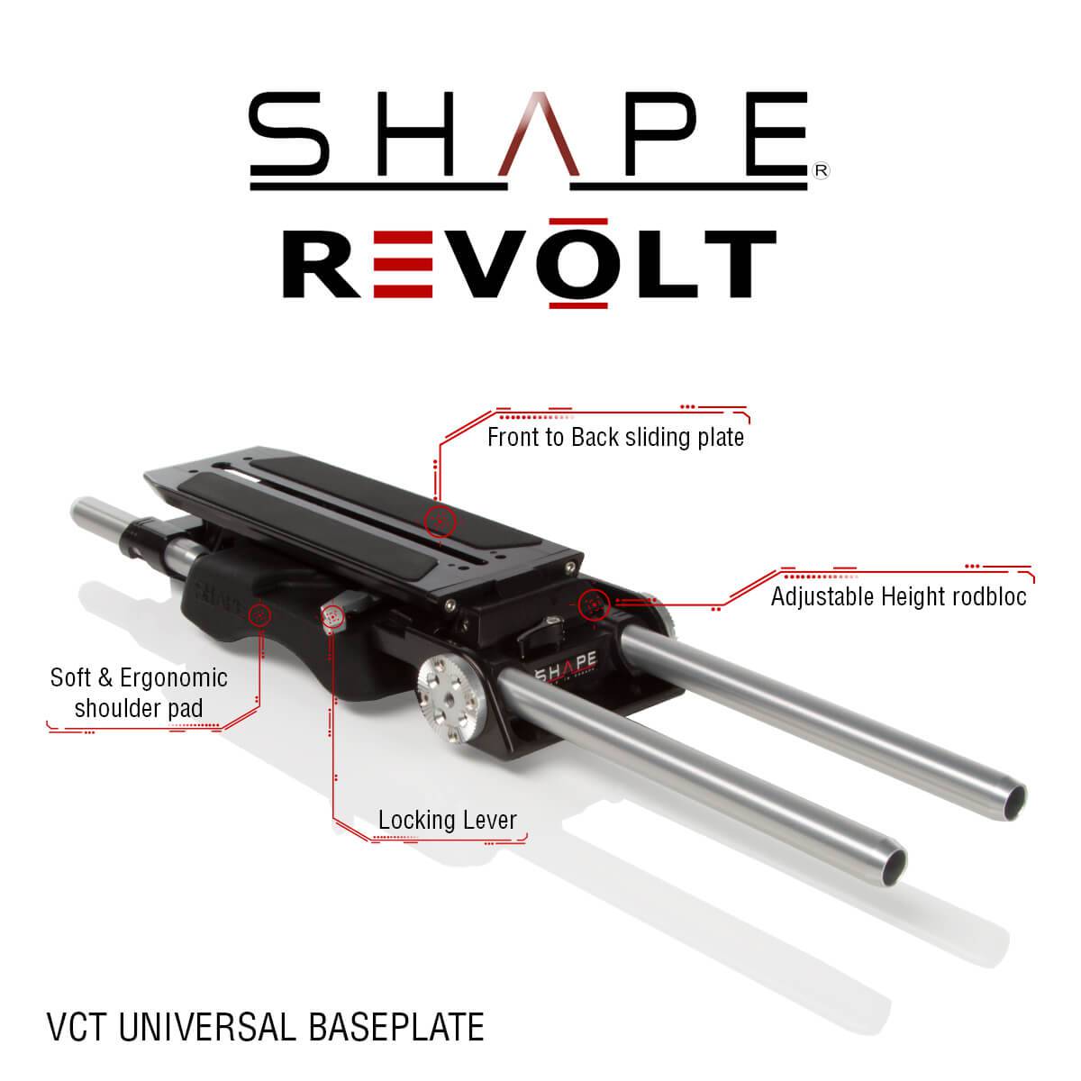 SHAPE VCT Universal Baseplate with Handles product view 9