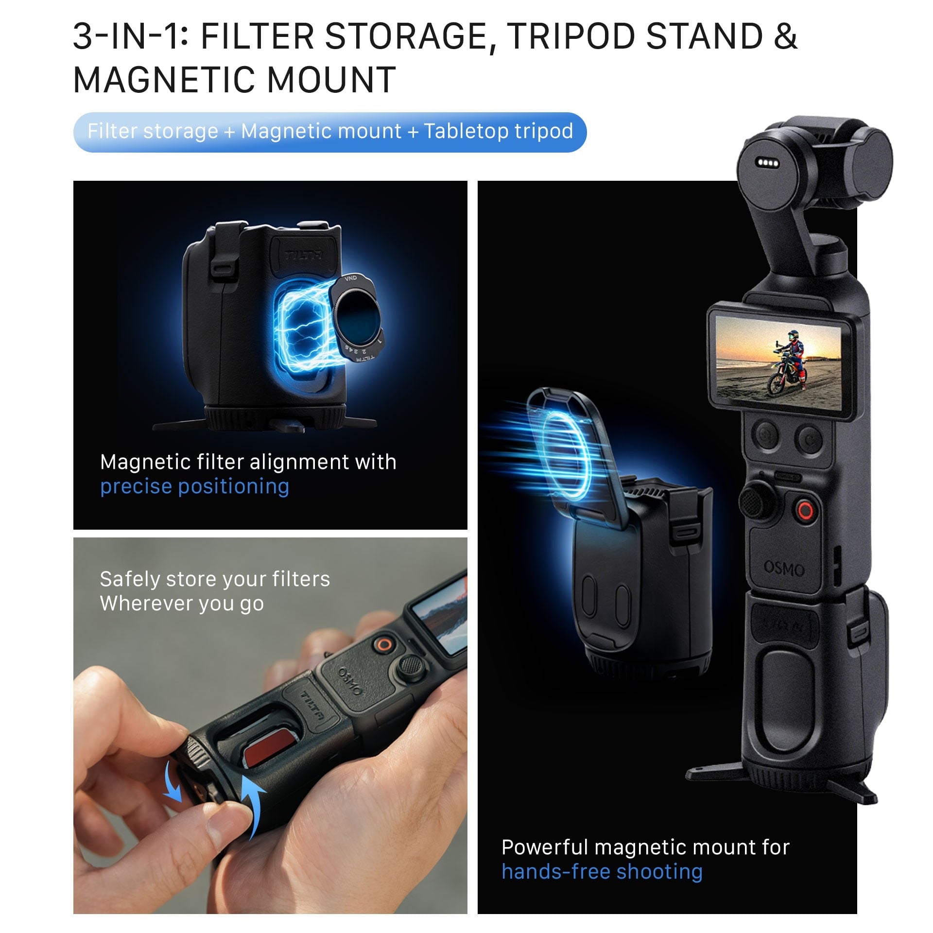 Tilta Expansion Accessories for DJI Osmo Pocket 3/4 Filter Kit product image