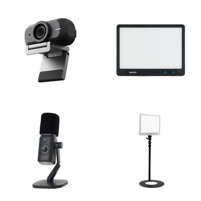 amaran Cam Streaming Starter Bundle (Charcoal) with amaran Cam, Verge light, Mic and desk stand