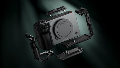 Tilta Sony FX5 camera cage rig in use