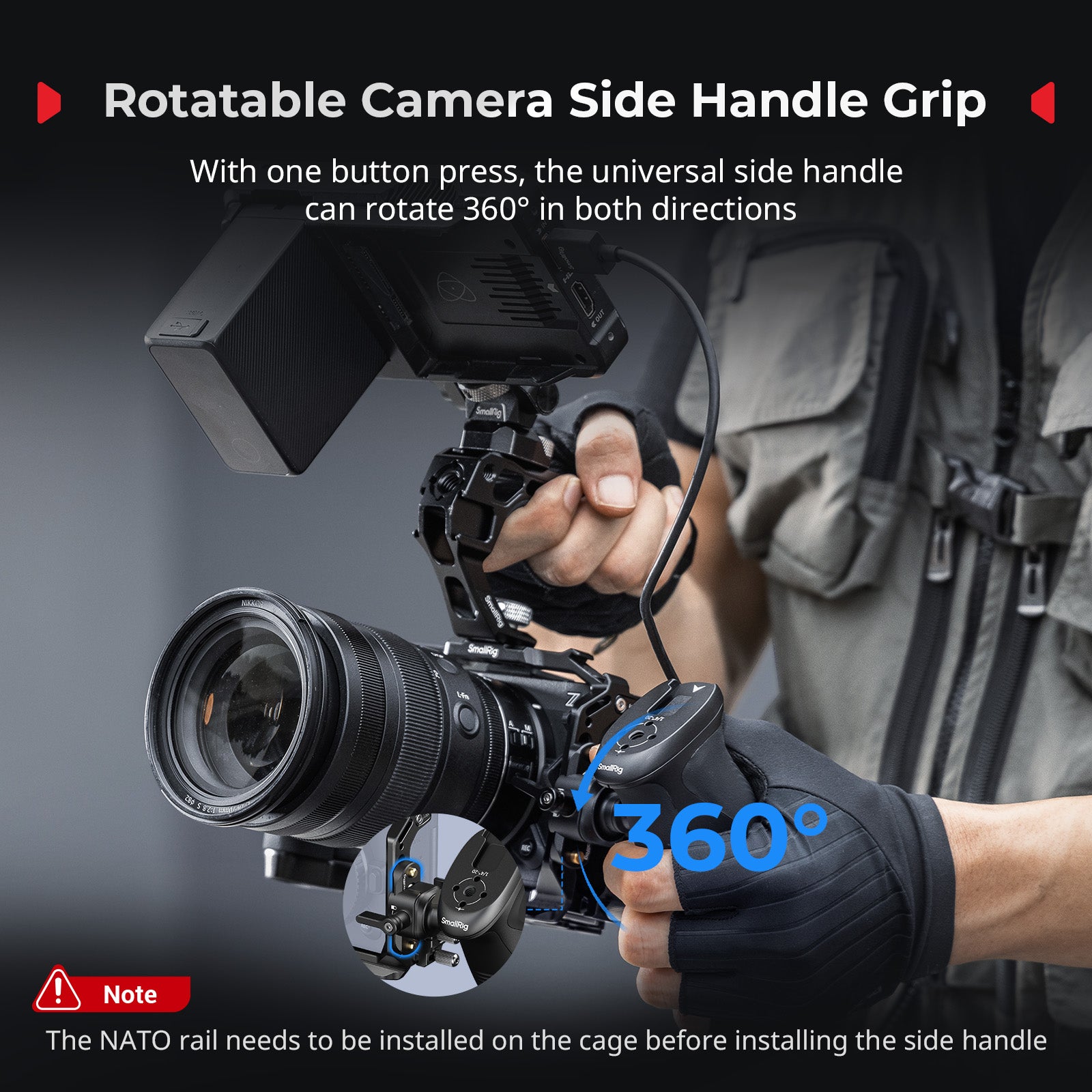 SmallRig Advance Cage Kit for Nikon ZR with Top and Side Handles 5468