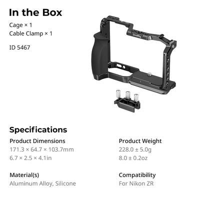 SmallRig Basic Cage Kit for Nikon ZR 5467