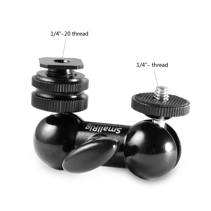 SmallRig Double Ball Heads with Cold Shoe and Thumb Screw