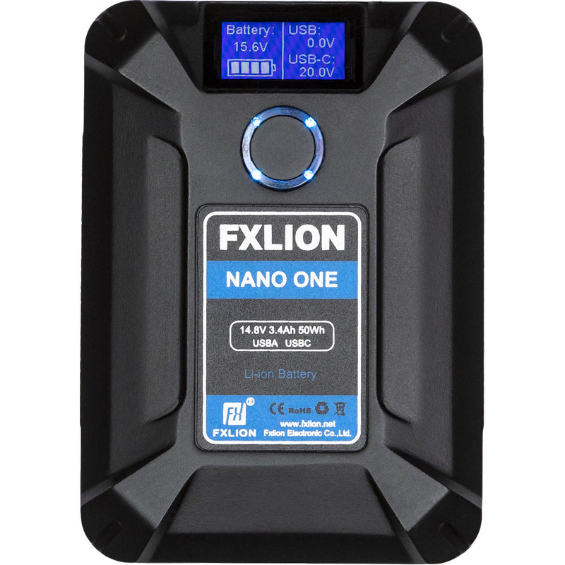 FXLION NANO ONE 50Wh 14.8V Ultra-Compact V-Mount Battery (Open Box)