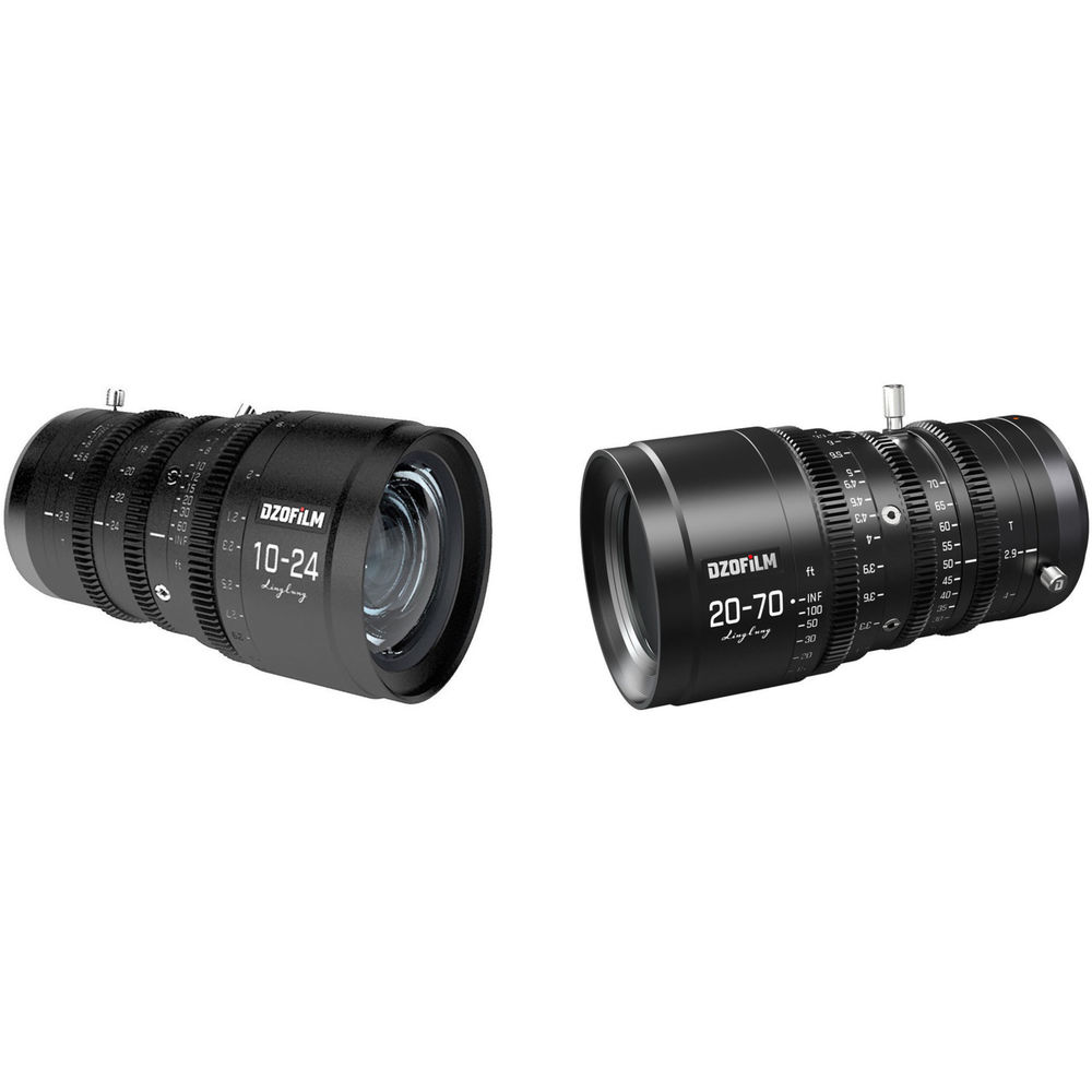 DZOFILM DZOFilm LingLung 10-24mm & 20-70mm T2.9 MFT Parfocal Cine Lens Bundle - Film Gear Canada