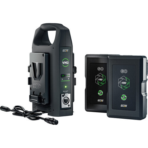 Anton Bauer Go 90 2-Battery and Charger Travel Kit (V-Mount) - Filmgear Canada