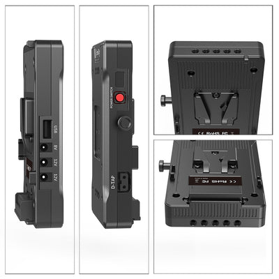 SmallRig V Mount Battery Adapter Plate with Dual 15mm Rod Clamp 3203