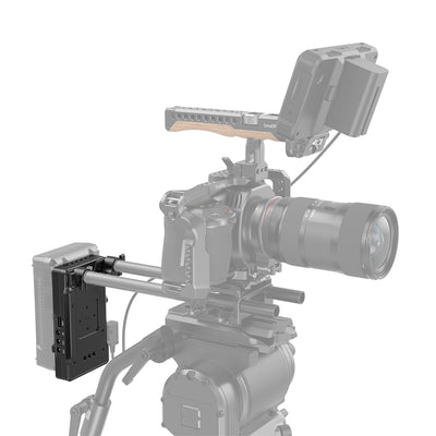 SmallRig V Mount Battery Adapter Plate with Dual 15mm Rod Clamp 3203