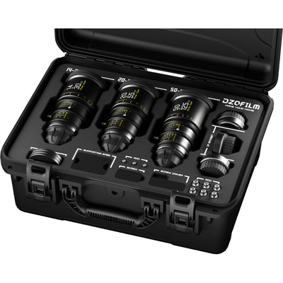DZOFILM DZOFilm Pictor T2.8 Super35 Zoom 3-Lens Bundle 14-30/20-55/50-125 (PL & EF Mount) - Film Gear Canada