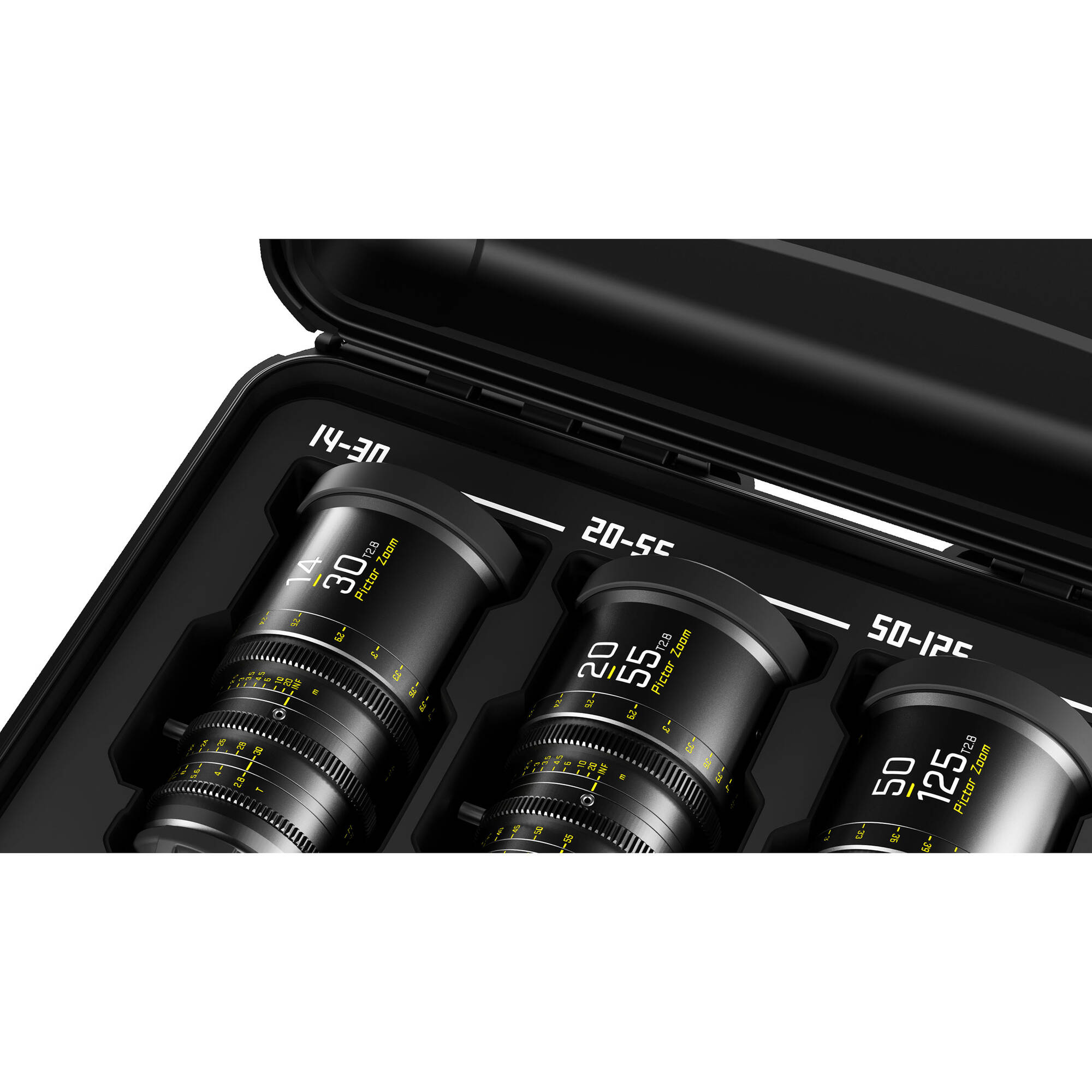 DZO Film Pictor Zoom Bundle White シネレンズ DZOFilm Pictor T2.8 Super35 Zoom 3-Lens Bundle 14-30/20-55/50-125