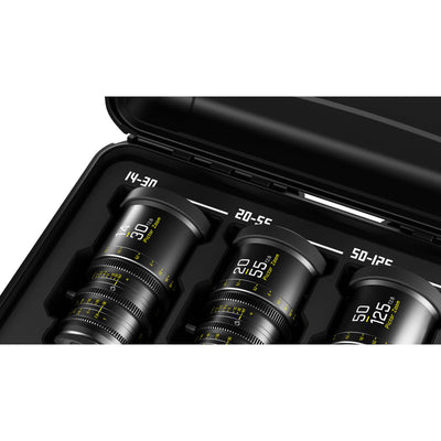 DZOFILM DZOFilm Pictor T2.8 Super35 Zoom 3-Lens Bundle 14-30/20-55/50-125 (PL & EF Mount) - Film Gear Canada