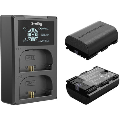 SmallRig LP-E6NH (Canon EOS) 2-Battery Kit with Dual Charger #3821