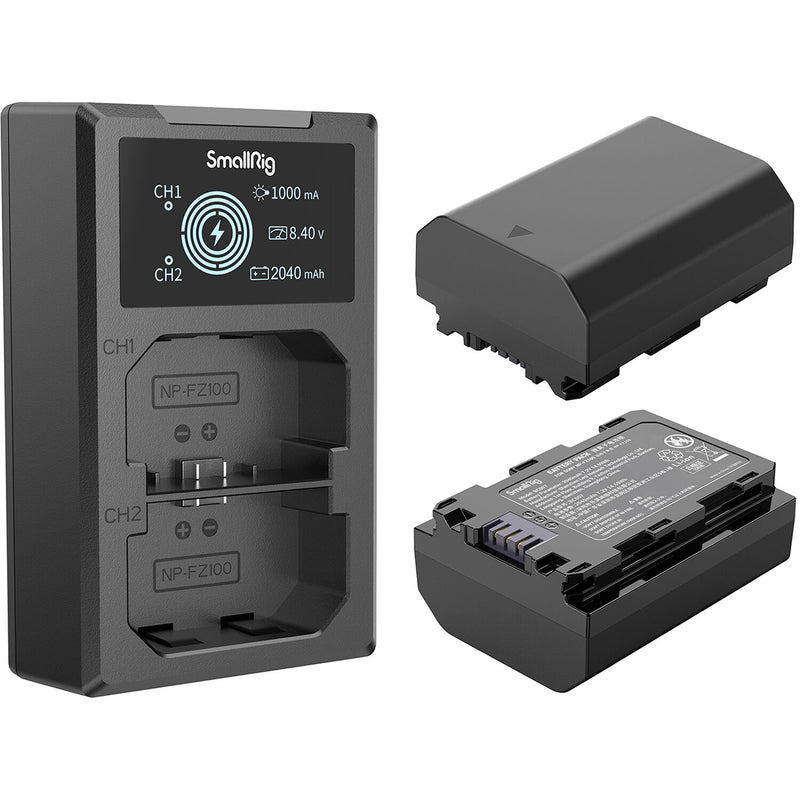 SmallRig NP-FZ100 2-Battery Kit with Dual Charger