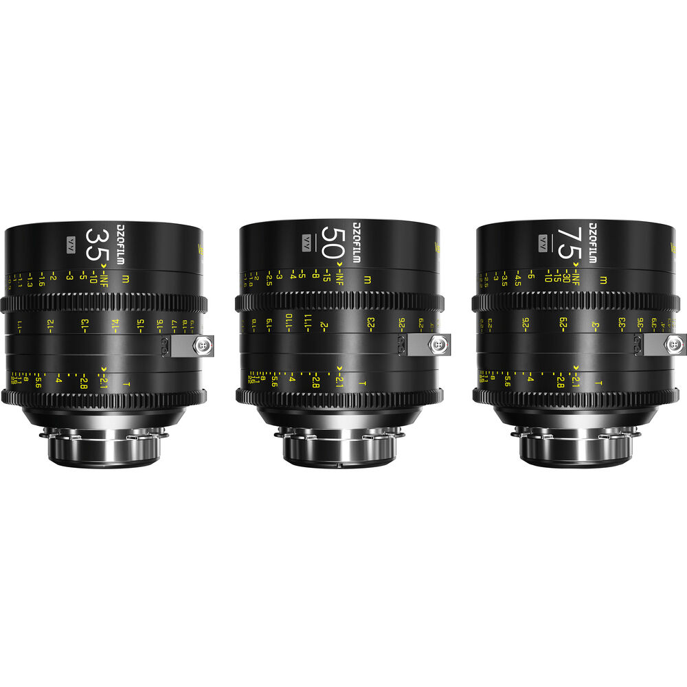 DZOFILM DZOFilm VESPID Cyber Full Frame 3-Lens Kit (35/50/75mm) - Film Gear Canada