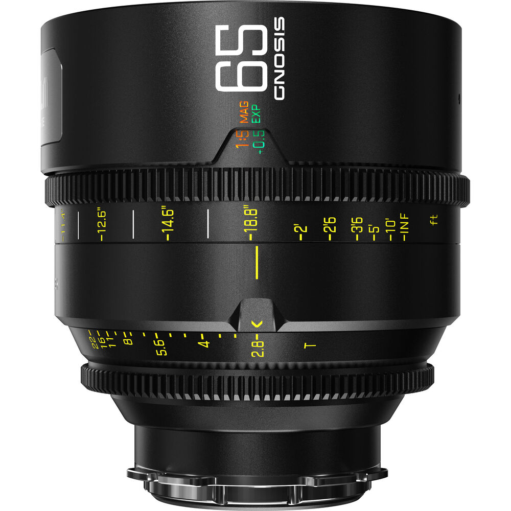 DZOFILM DZOFilm 65mm T2.8 Gnosis Macro Prime Lens (LPL with PL & EF Mounts, Feet) - Film Gear Canada