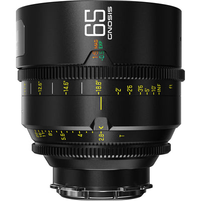 DZOFILM DZOFilm 65mm T2.8 Gnosis Macro Prime Lens (LPL with PL & EF Mounts, Feet) - Film Gear Canada