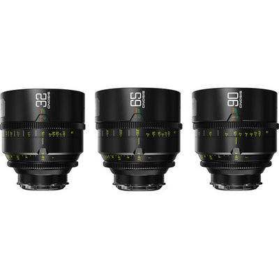 DZOFILM DZOFilm 32, 65, 90mm T2.8 Gnosis Macro Prime 3-Lens Kit (LPL with PL & EF Mounts) - Film Gear Canada
