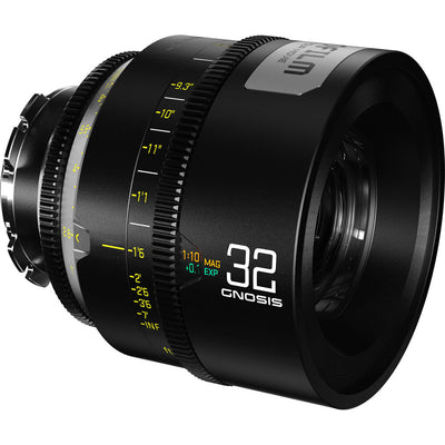 DZOFILM DZOFilm 32mm T2.8 Gnosis Macro Prime Lens (LPL with PL & EF Mounts, Feet) - Film Gear Canada