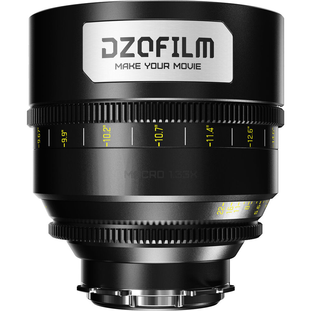 DZOFILM DZOFilm 65mm T2.8 Gnosis Macro Prime Lens (LPL with PL & EF Mounts, Feet) - Film Gear Canada
