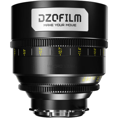DZOFILM DZOFilm 65mm T2.8 Gnosis Macro Prime Lens (LPL with PL & EF Mounts, Feet) - Film Gear Canada