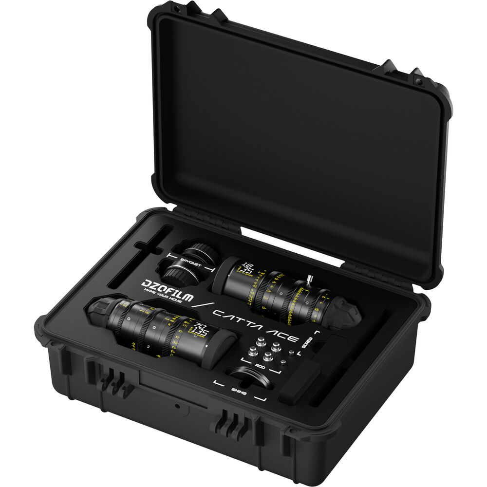 DZOFilm Catta Ace FF Zoom 18-35/70-135mm T2.9 2-Lens Kit (PL/EF, Black)