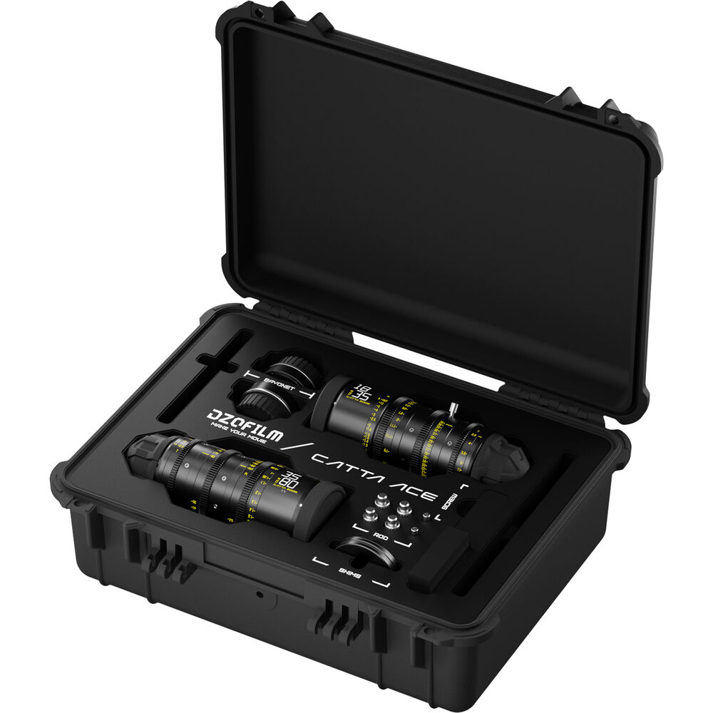 DZOFilm Catta Ace FF Zoom 18-35/35-80mm T2.9 2-Lens Kit (PL/EF, Black)