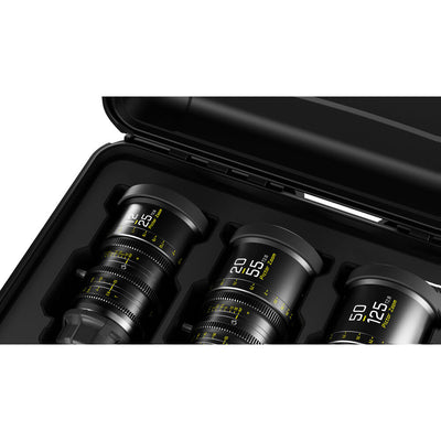 DZOFILM DZOFilm Pictor T2.8 Super35 Zoom 3-Lens Kit 12-25/20-55/50-125mm (PL & EF Mount, Black) - Film Gear Canada