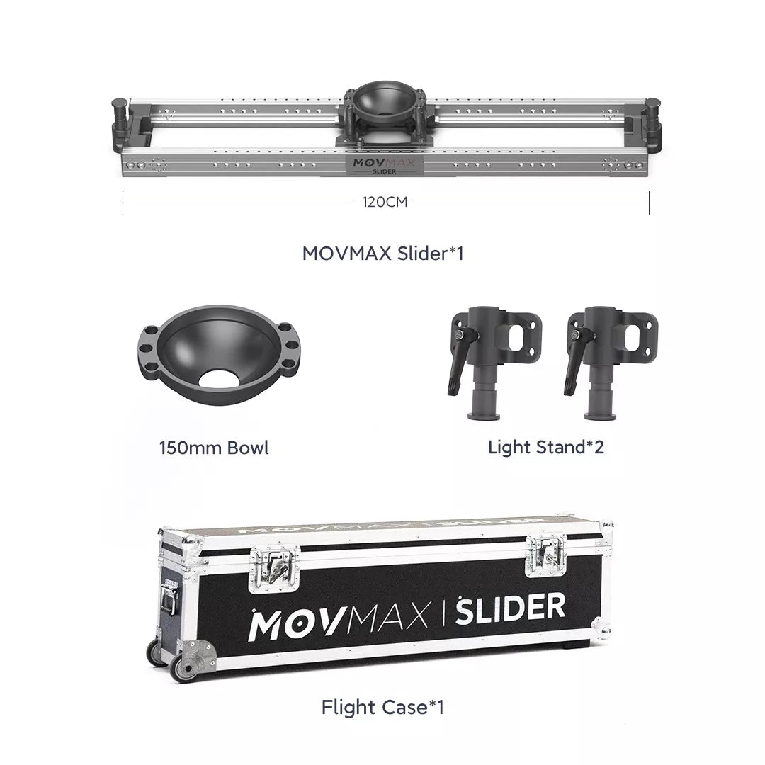 MOVMAX Cine Slider Mitchell Mount — Lateral Tracking – Filmgear Canada