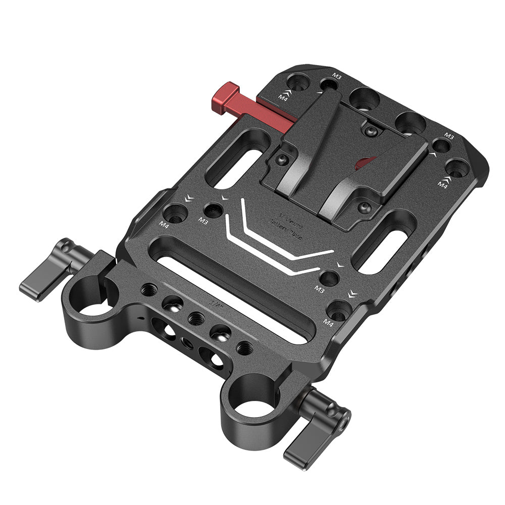 SmallRig V Mount Battery Plate with Dual 15mm Rod Clamp #3016 - Filmgear Canada