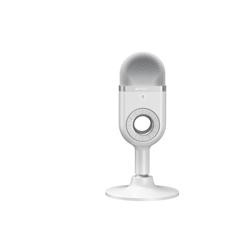 simorr Wave U1 USB Condenser Microphone (White) 3492 - Filmgear Canada
