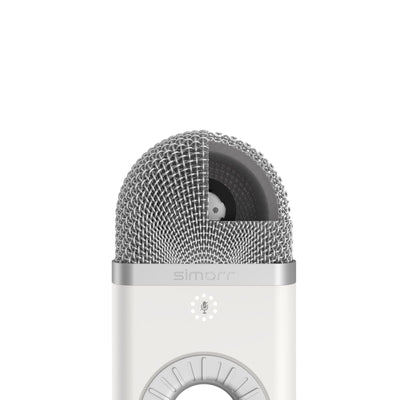 simorr Wave U1 USB Condenser Microphone (White) 3492 - Filmgear Canada