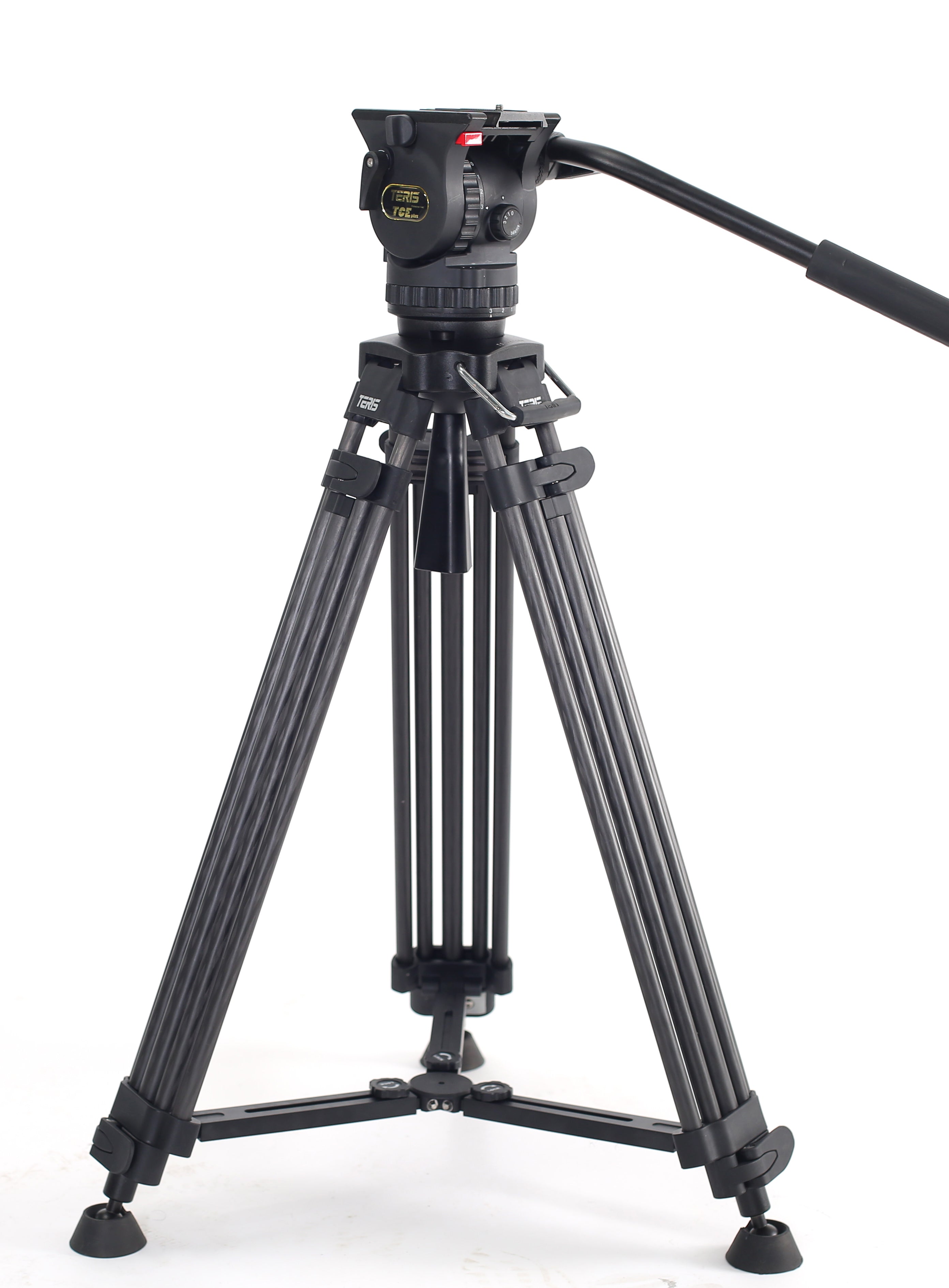 Teris TCE-CF PLUS Carbon Fiber Tripod Kit 7kg (15lb) Capacity 75mm Bowl Head - Filmgear Canada