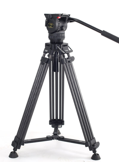 Teris TCE-CF PLUS Carbon Fiber Tripod Kit 7kg (15lb) Capacity 75mm Bowl Head - Filmgear Canada