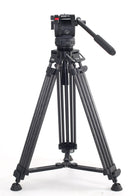 Teris TCE-CF PLUS Carbon Fiber Tripod Kit 7kg (15lb) Capacity 75mm Bowl Head - Filmgear Canada