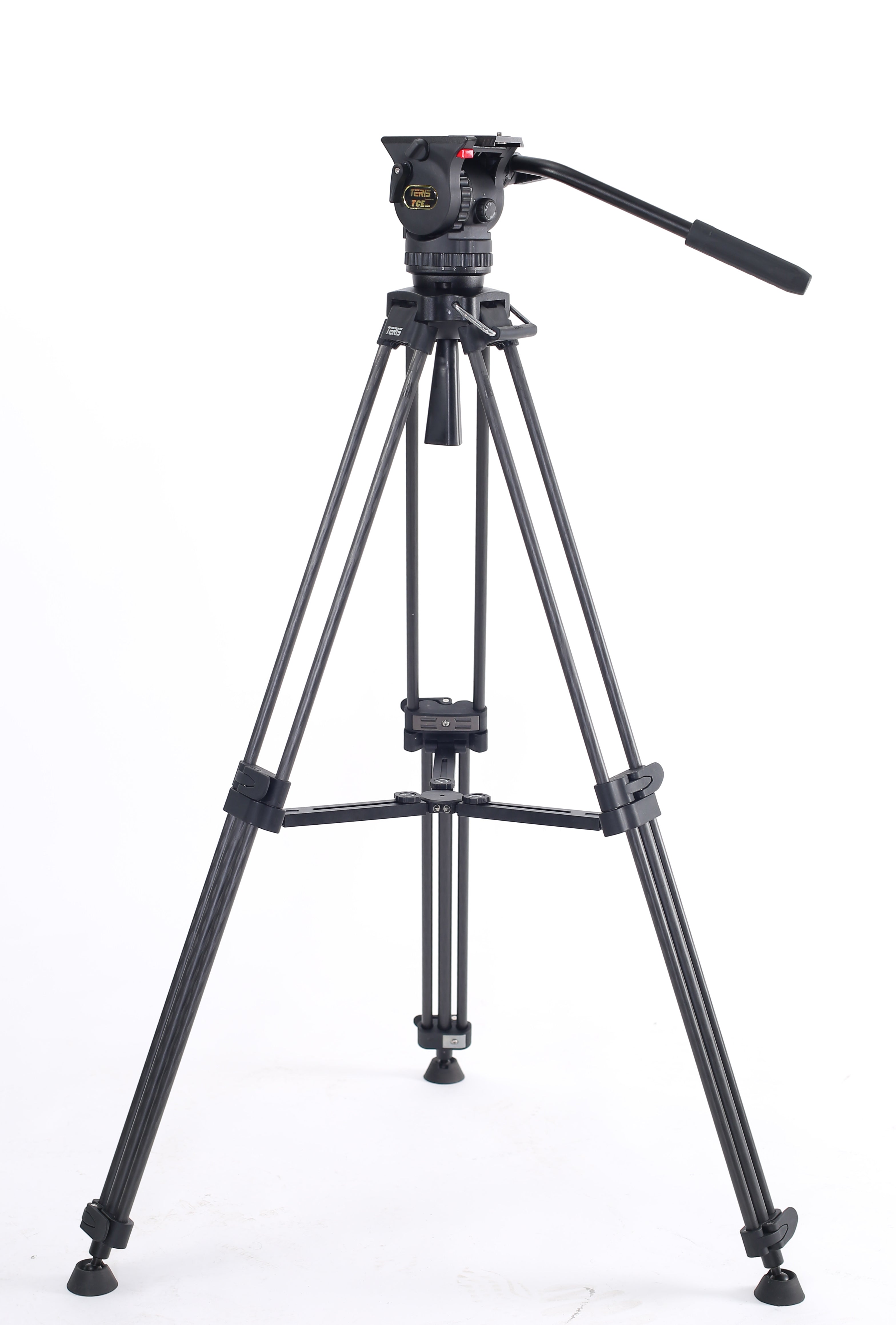 Teris TCE-CF PLUS Carbon Fiber Tripod Kit 7kg (15lb) Capacity 75mm Bowl Head - Filmgear Canada