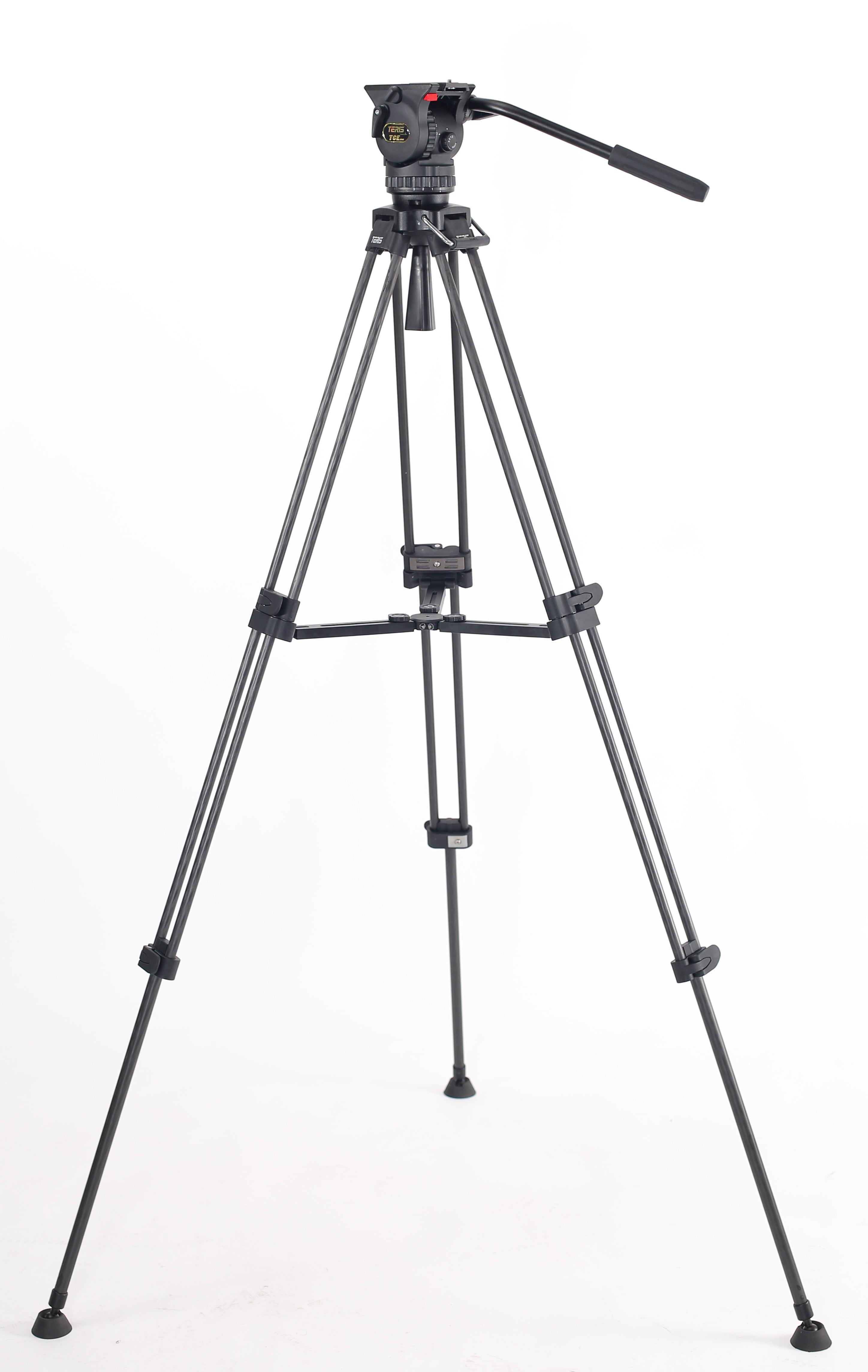 Teris TCE-CF PLUS Carbon Fiber Tripod Kit 7kg (15lb) Capacity 75mm Bowl Head - Filmgear Canada