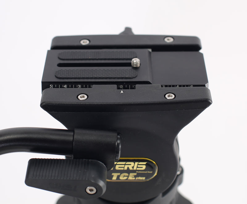Teris TCE-CF PLUS Carbon Fiber Tripod Kit 7kg (15lb) Capacity 75mm Bowl Head - Filmgear Canada