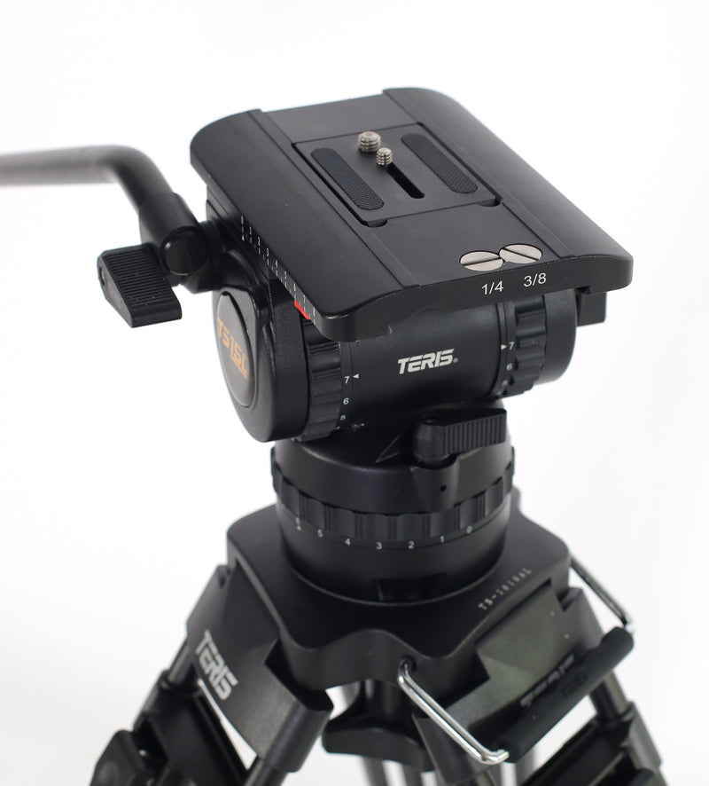 TERIS TCE-CF PLUS Carbon Fiber Video Camera Tripod Kit Fluid Head TCE-AL  PLUS