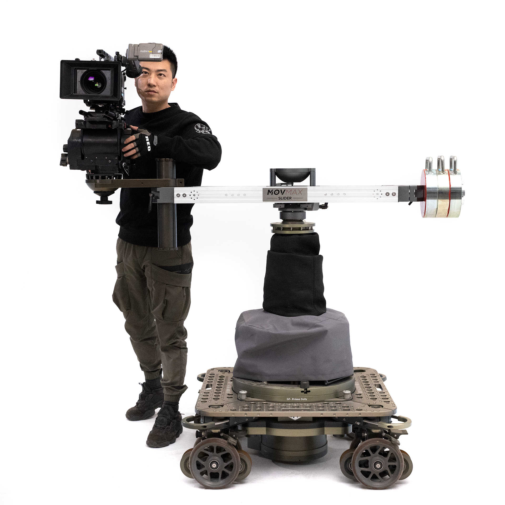 MOVMAX Cine Slider Mitchell Mount — Lateral Tracking – Filmgear Canada