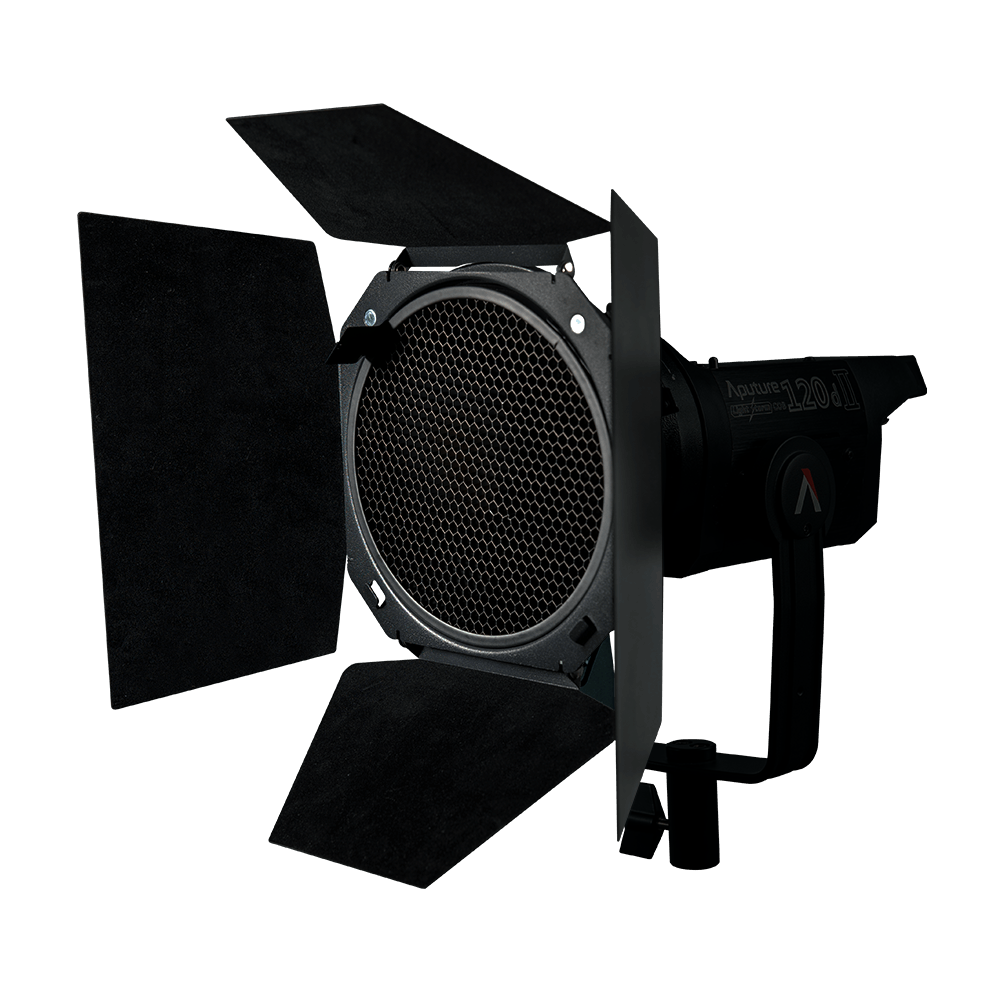 Aputure Barndoors, Grid, and Gel Holder for LS 120d/II and LS 300d/II LED Lights - Filmgear Canada