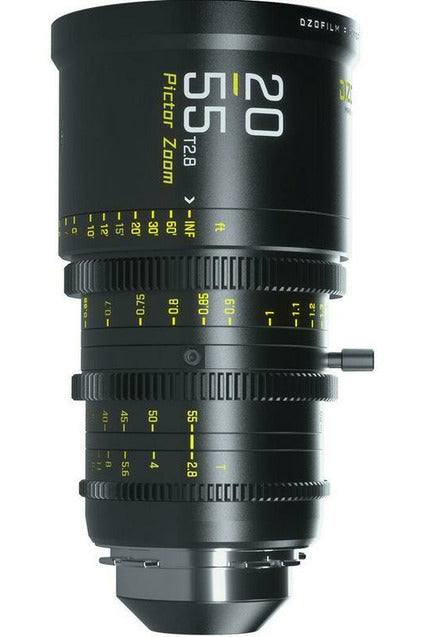 DZOFilm Pictor 20 to 55mm T2.8 Super35 Parfocal Zoom Lens (PL Mount and EF Mount, Black - Filmgear Canada