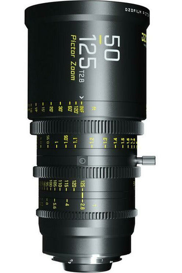 DZOFilm Pictor 50 to 125mm T2.8 Super35 Parfocal Zoom Lens (PL Mount and EF Mount, Black) - Filmgear Canada