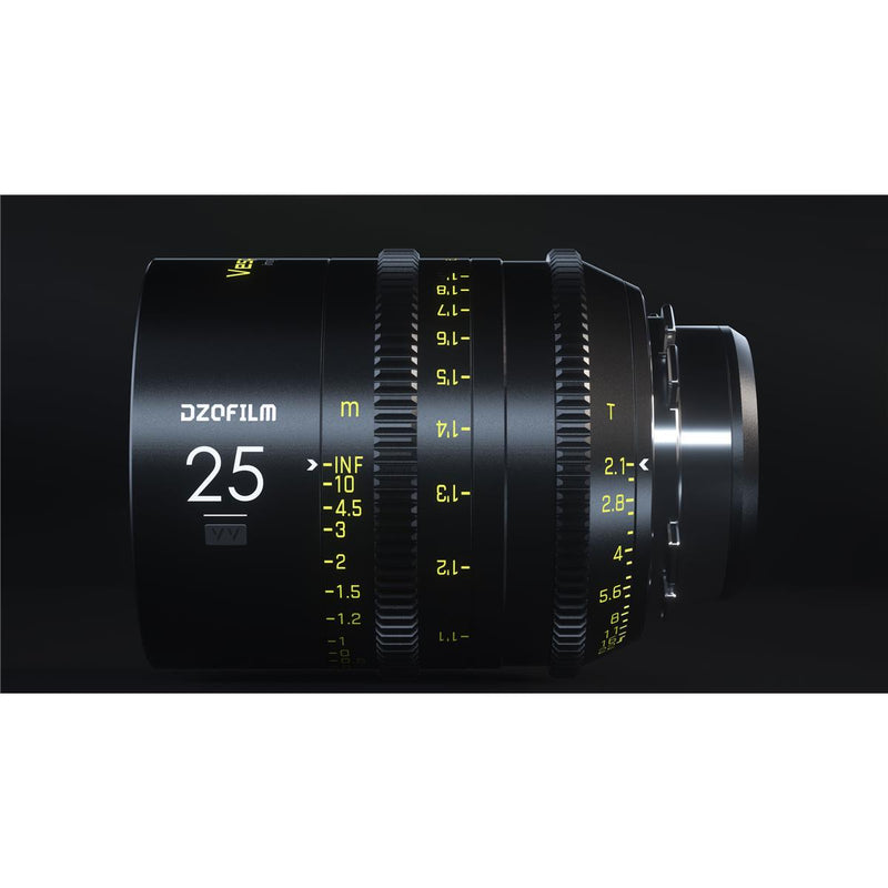 DZOFILM Full Frame Vespid Cine Prime 25mm T2.1 Lens (PL Mount) - Filmgear Canada